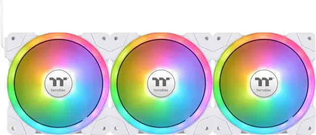 Alt view image 4 of 7 - Thermaltake MINECUBE 360 Ultra CPU Liquid Cooler; Intel/AMD Compatible; 3x120mm 500~2000rpm SWAFAN EX ARGB; 360mm Radiator; MAGForce 2.0. 4x 3.95" TFT LCD Screens; Swappable Fan Blades; TT LCD Screen Control; Snow; CL-W482-PL12SW-A