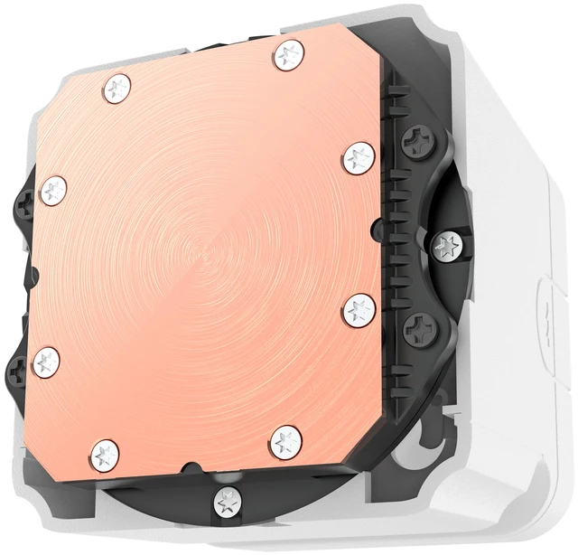 Alt view image 6 of 8 - Thermaltake ST360 Ultra ARGB CPU Liquid Cooler with Detachable Display Snow CL-W494-PL12SW-A
