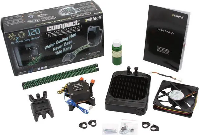 Alt view image 8 of 8 - Swiftech H20-120 COMPACT 120mm Liquid Cooling Kit
