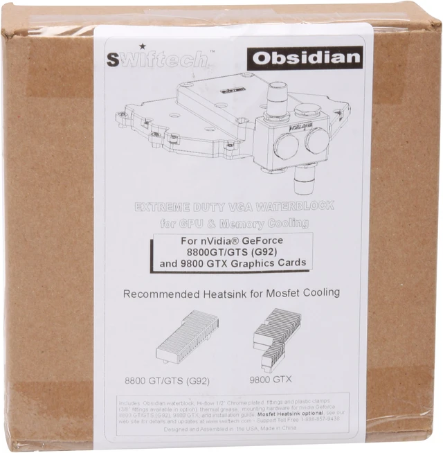 Alt view image 9 of 9 - Swiftech OBSIDIAN Water Cooler