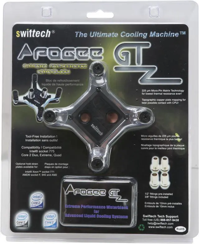 Alt view image 9 of 11 - Swiftech H20-220 Apex Ultima Extreme Duty CPU liquid cooling kit