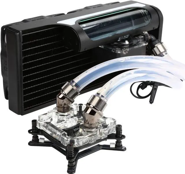 Main image of Swiftech H220 X2 Prestige 2x120 mm Drive X2 Prestige AIO CPU Cooler