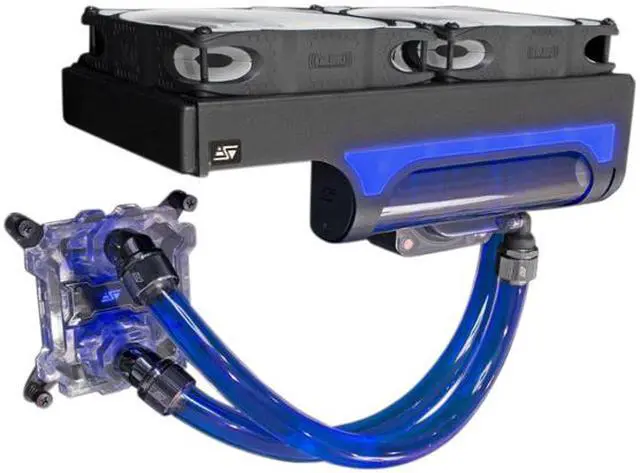 Alt view image 6 of 10 - Swiftech H220 X2 Prestige 2x120 mm Drive X2 Prestige AIO CPU Cooler