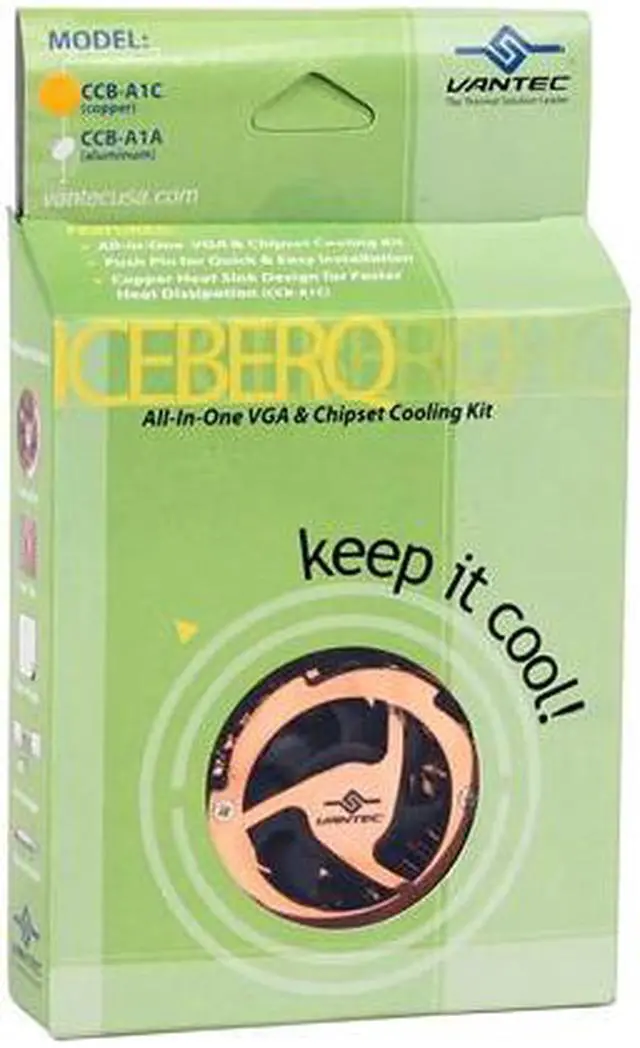 Alt view image 4 of 4 - Vantec Iceberq Copper VGA And Chipset Cooling Kit - Model CCB-A1C