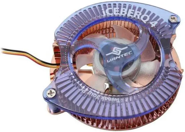 Alt view image 3 of 6 - Vantec Iceberq 4 Copper VGA Cooling Kit with LED Light - Model CCB-A4C