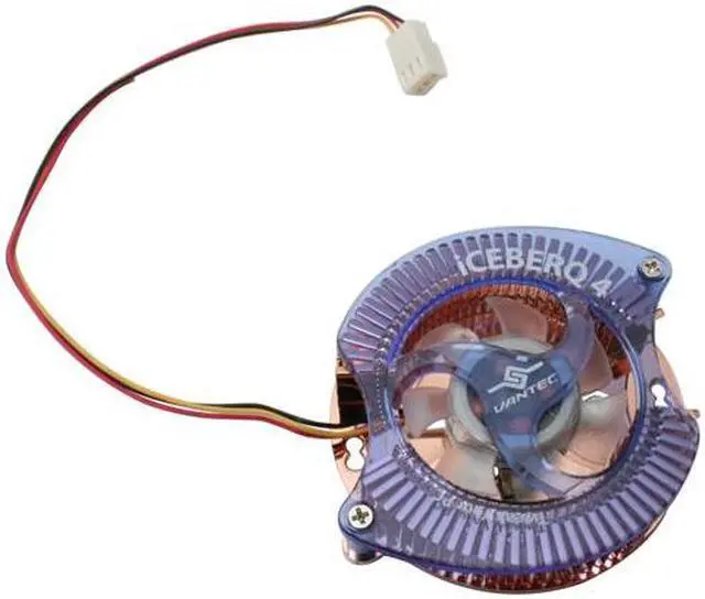 Alt view image 2 of 6 - Vantec Iceberq 4 Copper VGA Cooling Kit with LED Light - Model CCB-A4C