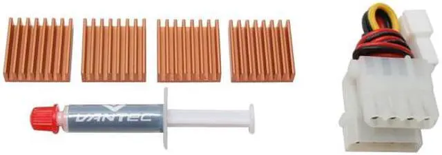 Alt view image 4 of 6 - Vantec Iceberq 4 Copper VGA Cooling Kit with LED Light - Model CCB-A4C