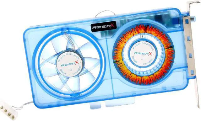 Alt view image 3 of 5 - AzenX Blitztorm BT-SC70BBL 70mm Red LED Blitztorm System Slot Cooler