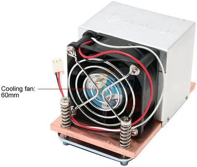 Alt view image 2 of 6 - Dynatron A27G 60mm 2 Ball CPU Cooler