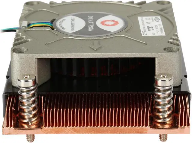 Alt view image 5 of 8 - Dynatron A18 AMD AM4 Processor 70 x70 x15mm PWM blower with Copper fins active Heatsink for 1U Server up to TDP 95 Watts CPU Cooler