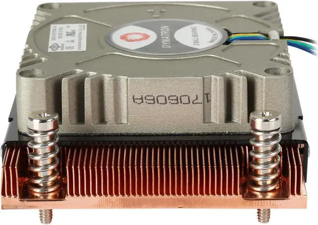 Alt view image 7 of 8 - Dynatron A18 AMD AM4 Processor 70 x70 x15mm PWM blower with Copper fins active Heatsink for 1U Server up to TDP 95 Watts CPU Cooler