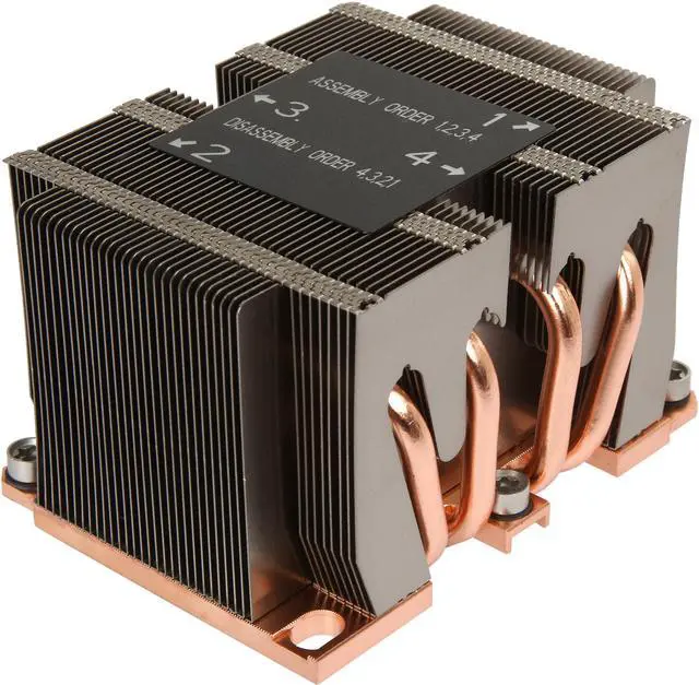 Main image of Dynatron B8 Intel Skylake Socket FCLGA 3647 Narrow ILM, Aluminum Fins, Copper Base heatsink with heatpipe embedded for 2U Server up to CPU power 205 Watts