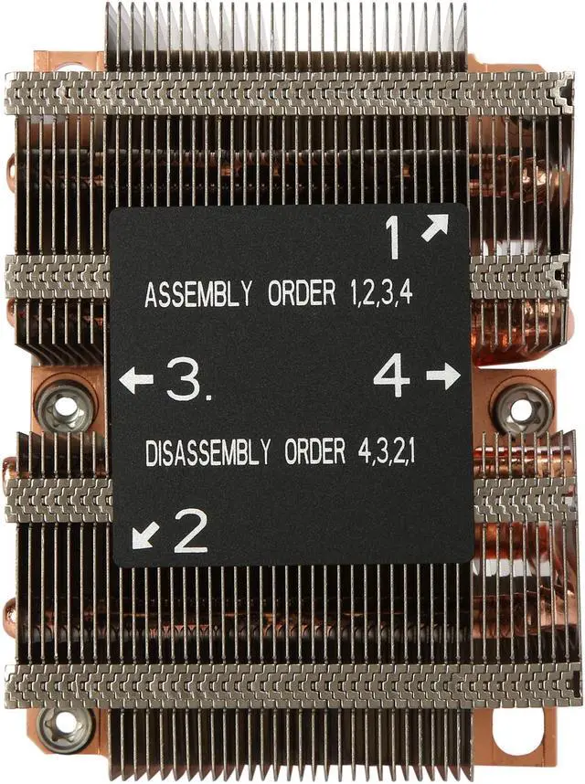 Alt view image 3 of 8 - Dynatron B8 Intel Skylake Socket FCLGA 3647 Narrow ILM, Aluminum Fins, Copper Base heatsink with heatpipe embedded for 2U Server up to CPU power 205 Watts