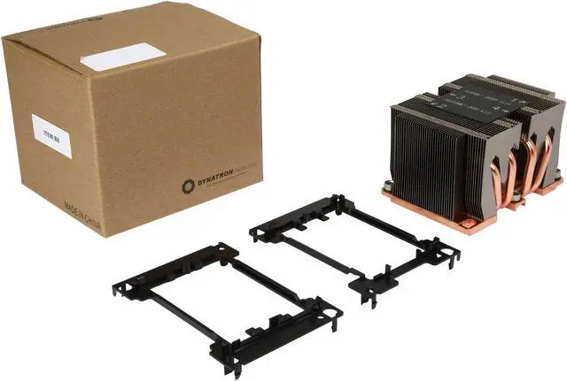 Alt view image 9 of 8 - Dynatron B8 Intel Skylake Socket FCLGA 3647 Narrow ILM, Aluminum Fins, Copper Base heatsink with heatpipe embedded for 2U Server up to CPU power 205 Watts