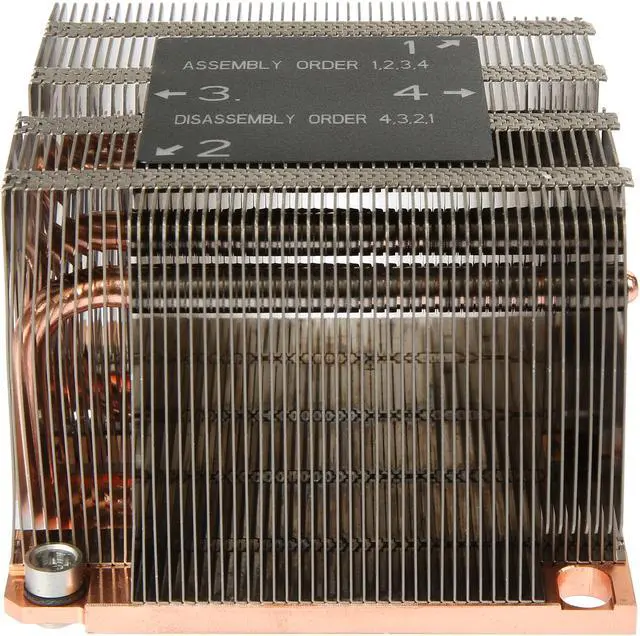 Alt view image 2 of 7 - Dynatron B12 Intel Xeon Platinum / Gold Family Processor, (Products formerly Skylake ), Socket FCLGA3647, Square ILM, Aluminum Heatsink, Copper Base with Heatpipes Embedded for 2U Server up to CPU power 205 Watts