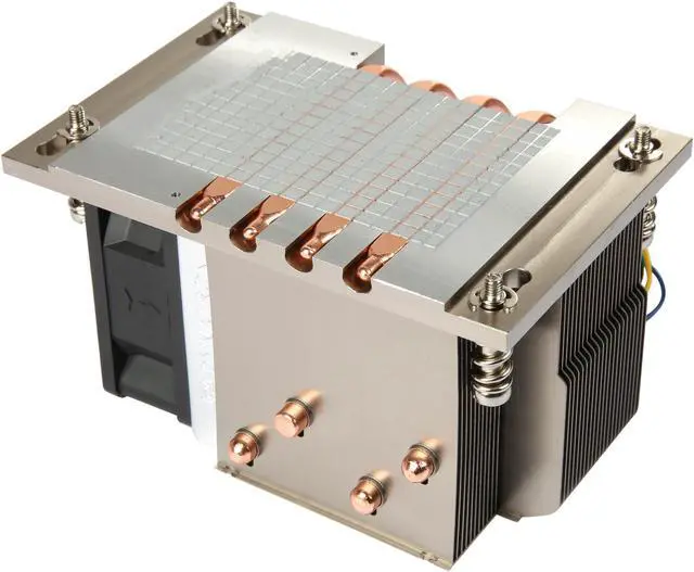 Alt view image 6 of 7 - Dynatron A26 AMD Socket SP3 Aluminum Heatsink with Heatpipe Embedded, 6025 Axial PWM Fan for Heat Exhausting for 2U Server up to CPU power 180 Watts
