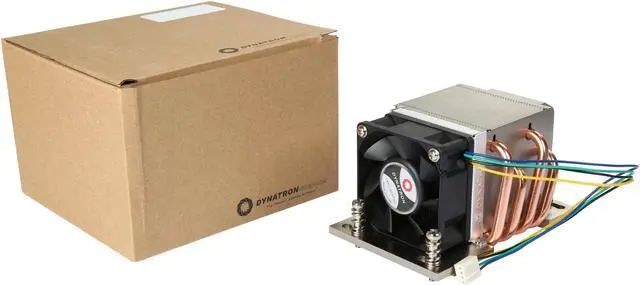 Alt view image 7 of 7 - Dynatron A26 AMD Socket SP3 Aluminum Heatsink with Heatpipe Embedded, 6025 Axial PWM Fan for Heat Exhausting for 2U Server up to CPU power 180 Watts