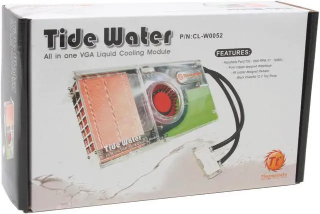 Alt view image 6 of 6 - Thermaltake CL-W0052 Tide Water All in One VGA Liquid Cooling module