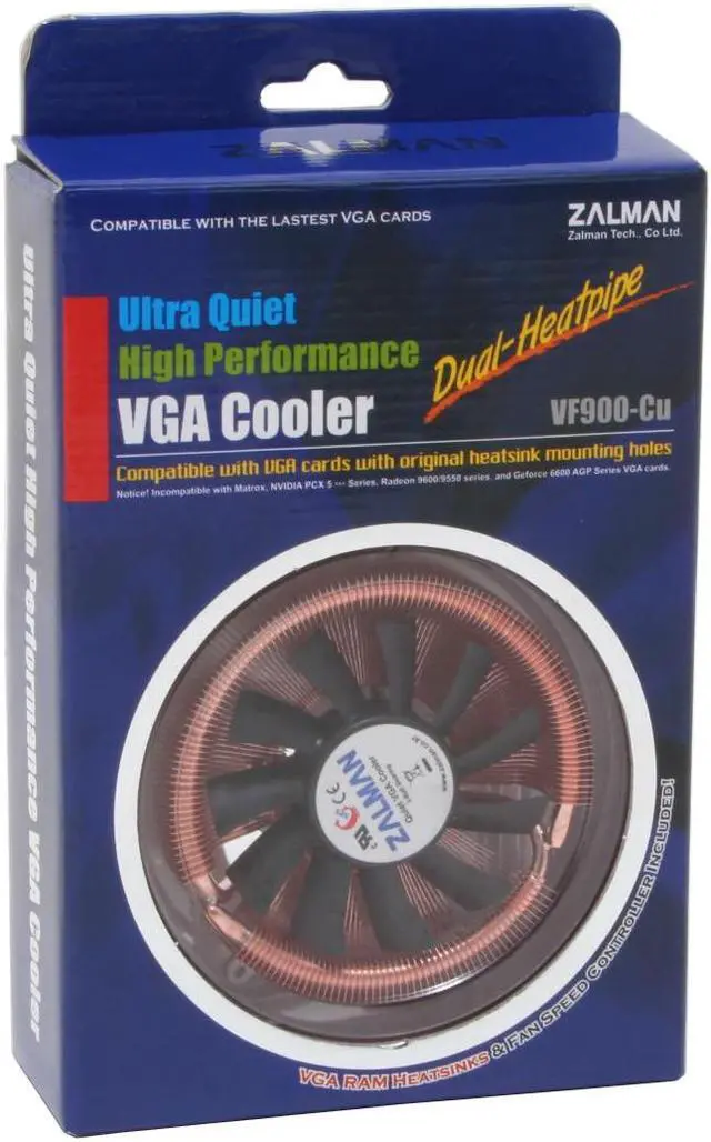 Alt view image 5 of 5 - ZALMAN VF900 – CU 2 Ball VGA Cooler
