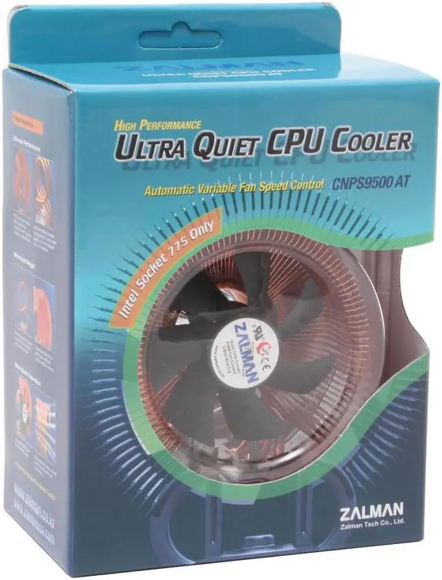Alt view image 4 of 8 - ZALMAN CNPS9500 AT 2 Ball CPU Cooling Fan/Heatsink