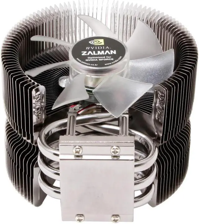 Alt view image 3 of 5 - ZALMAN CNPS 9500 AM2 2 Ball CPU Cooling Fan/Heatsink