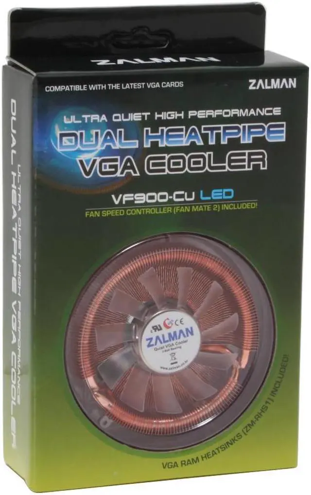 Alt view image 5 of 5 - ZALMAN VF900 - CU LED 2 Ball VGA Cooling Fan/Heatsink