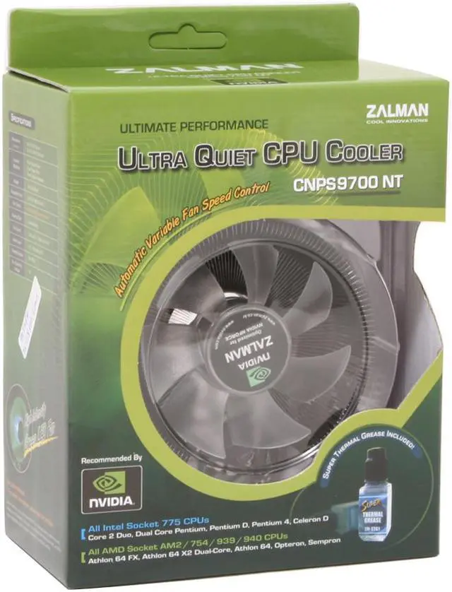 Alt view image 5 of 5 - ZALMAN CNPS 9700 NT 110mm 2 Ball Ultra Quiet CPU Cooler