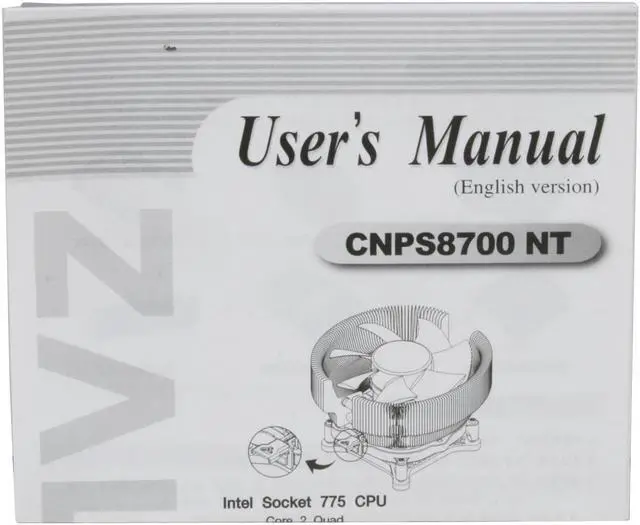 Alt view image 7 of 8 - ZALMAN CNPS 8700 NT 110mm 2 Ball CPU Cooler