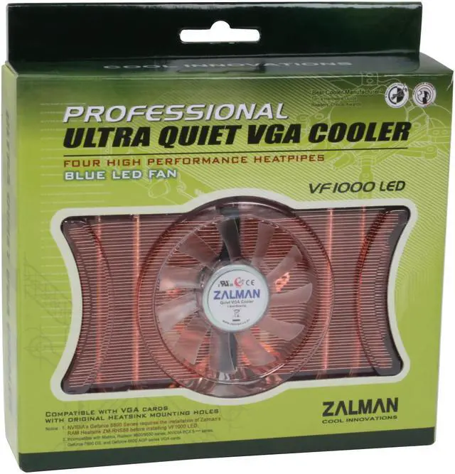 Alt view image 10 of 10 - ZALMAN VF1000 2 Ball VGA Cooler