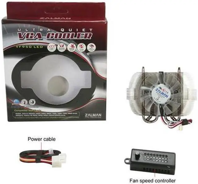 Alt view image 6 of 6 - ZALMAN VF950 LED 2 Ball VGA Cooler