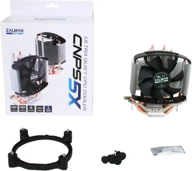 Alt view image 6 of 6 - ZALMAN CNPS5X SZ 92mm Hydraulic CPU Cooler Compatible with Intel Sandy Bridge