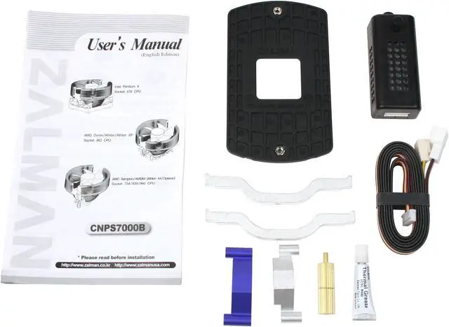 Alt view image 4 of 5 - ZALMAN CNPS7000B-CU 92mm 2 Ball Cooling Fan