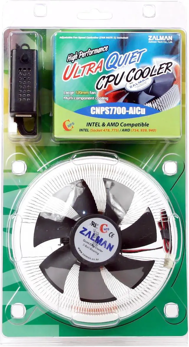 Alt view image 5 of 5 - ZALMAN CNPS7700-ALCU 120mm 2 Ball CPU Cooling Fan