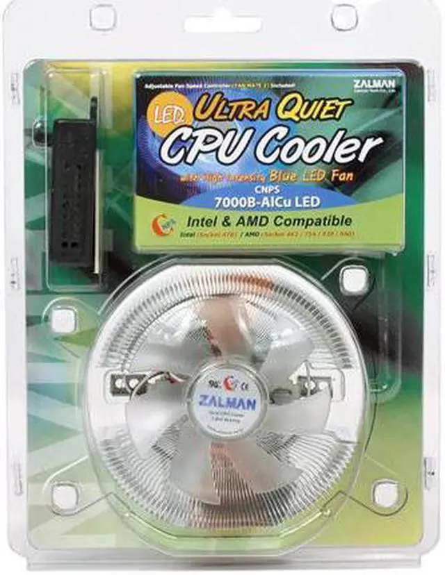 Alt view image 5 of 5 - ZALMAN CNPS7000B-AlCu LED 2 Ball Cooling Fan