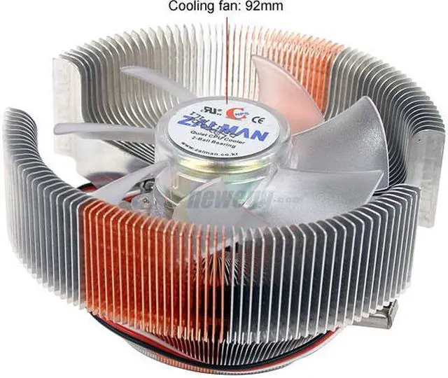 Alt view image 2 of 5 - ZALMAN CNPS7000B-AlCu LED 2 Ball Cooling Fan