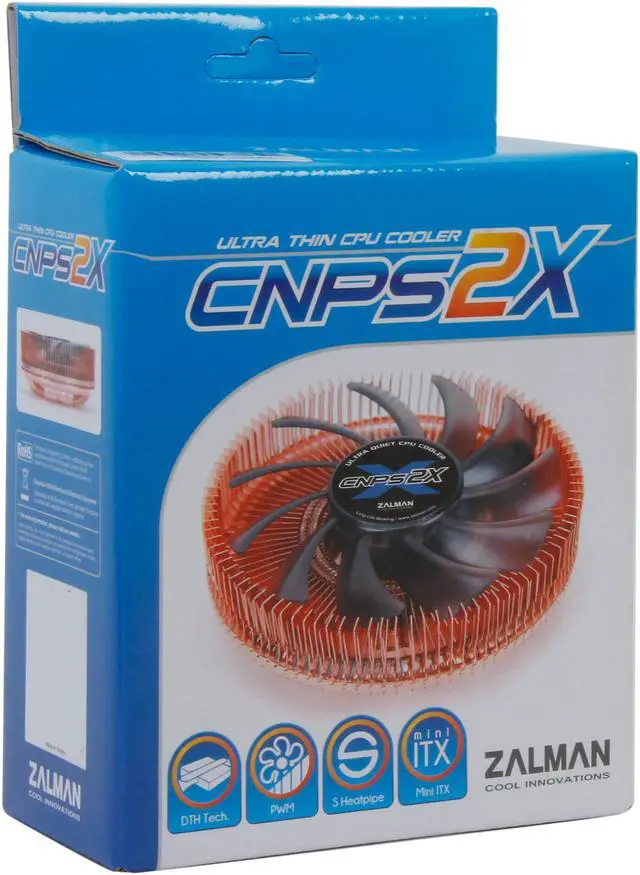 Alt view image 6 of 6 - ZALMAN CNPS2X 80mm Long Life Bearing CPU Cooler
