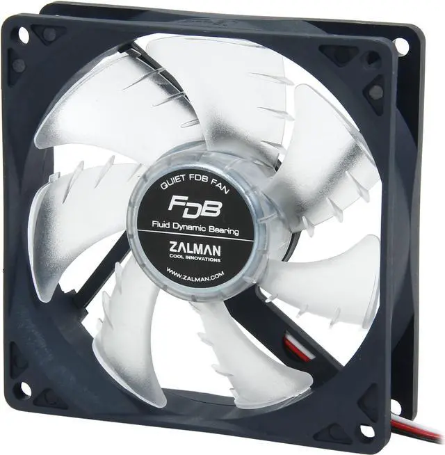 Main image of Zalman Ultra Quiet Fan Series F1 FDB (SF) 92mm case fan w/ Shark-fin blade, Fluid Dynamic Bearing (FDB) Technology for up to 150,000 hour operation, minimal noise and vibration, comes with silicon mou