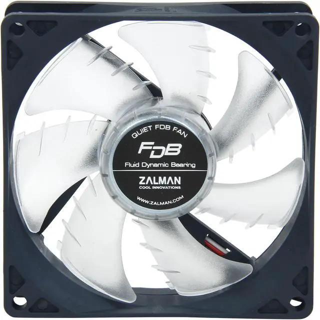 Alt view image 2 of 5 - Zalman Ultra Quiet Fan Series F1 FDB (SF) 92mm case fan w/ Shark-fin blade, Fluid Dynamic Bearing (FDB) Technology for up to 150,000 hour operation, minimal noise and vibration, comes with silicon mou
