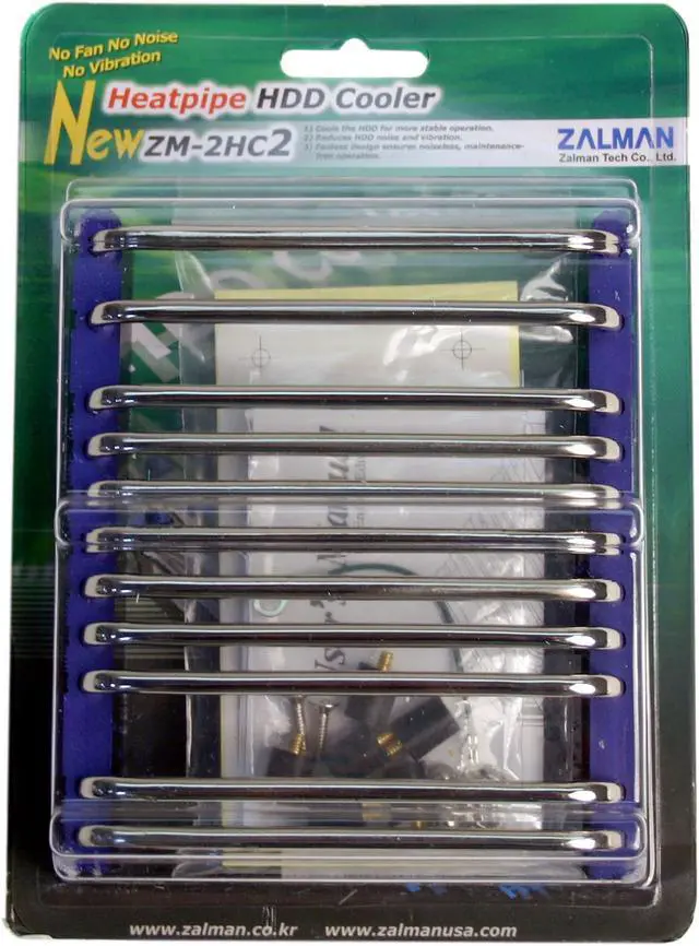 Main image of ZALMAN ZM-2HC2 Aluminum, Copper, Rubber NP(Noise Prevention) Heatpipe HDD Cooler