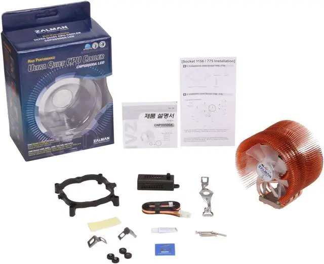 Alt view image 6 of 6 - ZALMAN CNPS9500A-LED 92mm 2 Ball CPU Cooler