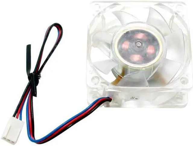 Alt view image 4 of 6 - EVERCOOL FAN-LD6025B-EC2 60mm Blue LED Crystal Blue LED Light Case Fan