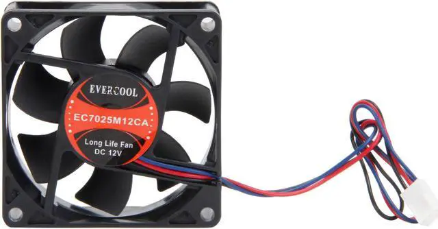 Alt view image 4 of 6 - EVERCOOL FAN-EC7025M12CA 70mm Case Cooling Fan
