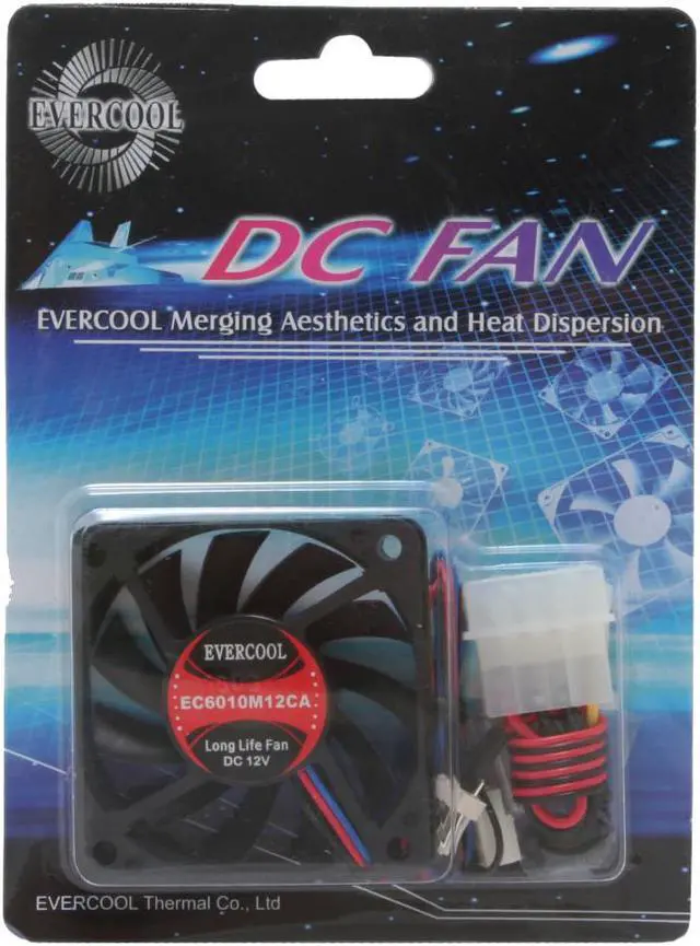 Main image of EVERCOOL FAN-EC6010M12CA 60mm Case Cooling Fan