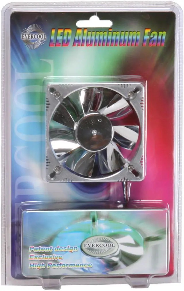 Main image of EVERCOOL FAN-ALED8025B2 80mm Blue LED Case cooler
