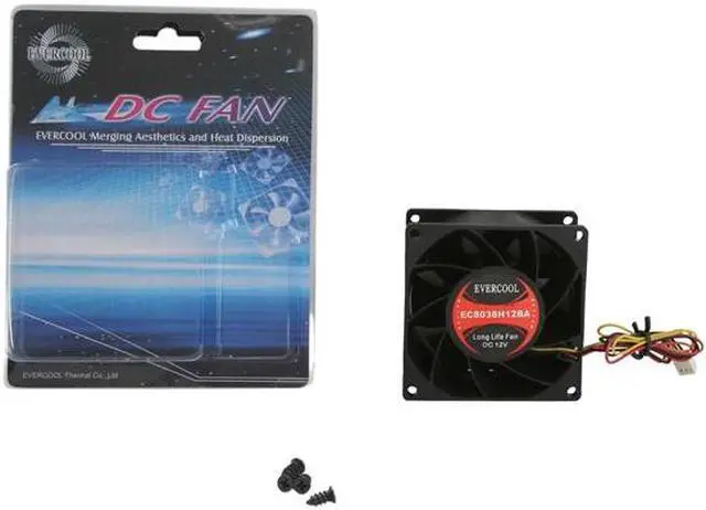 Alt view image 5 of 5 - EVERCOOL EC-8038 Series FAN-EC8038H12BA 80mm Case Cooling Fan