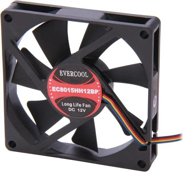 Main image of EVERCOOL EC8015HH12BP 80mm 4 Pin PWM fan, Long life bearing, Low noise & high airflow, Low pollution