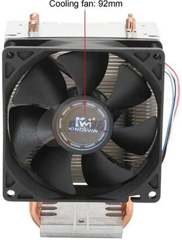 Alt view image 3 of 7 - KINGWIN Revolution RVT-9225 92mm H.D.T. CPU Cooler