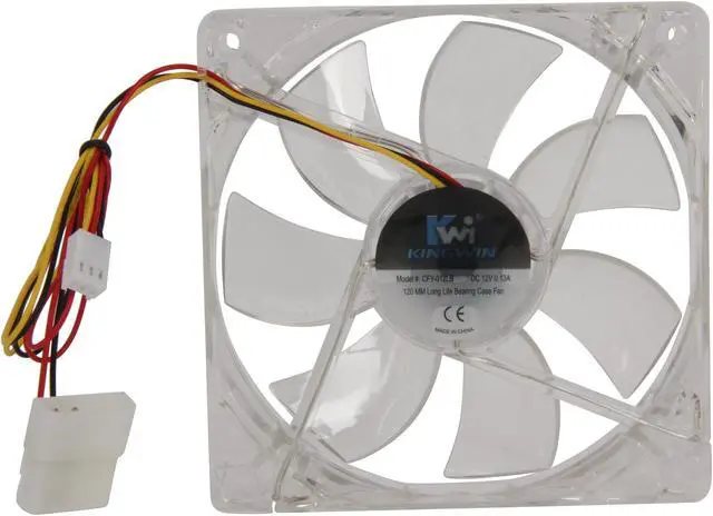 Alt view image 4 of 5 - KINGWIN CFY-012LB Yellow LED Case Fan