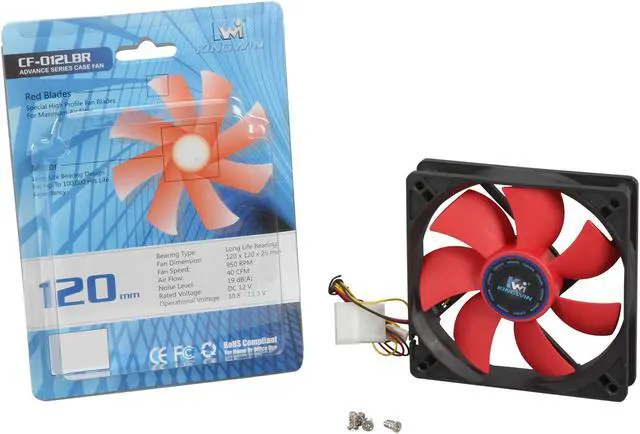 Alt view image 6 of 6 - KINGWIN Advance Series CF-012LBR Case Fan