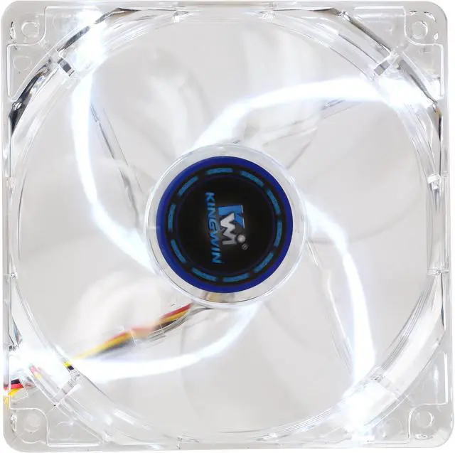 Main image of KINGWIN CFW-012LB White LED 120 x 120 x 25 mm long life bearing case fan